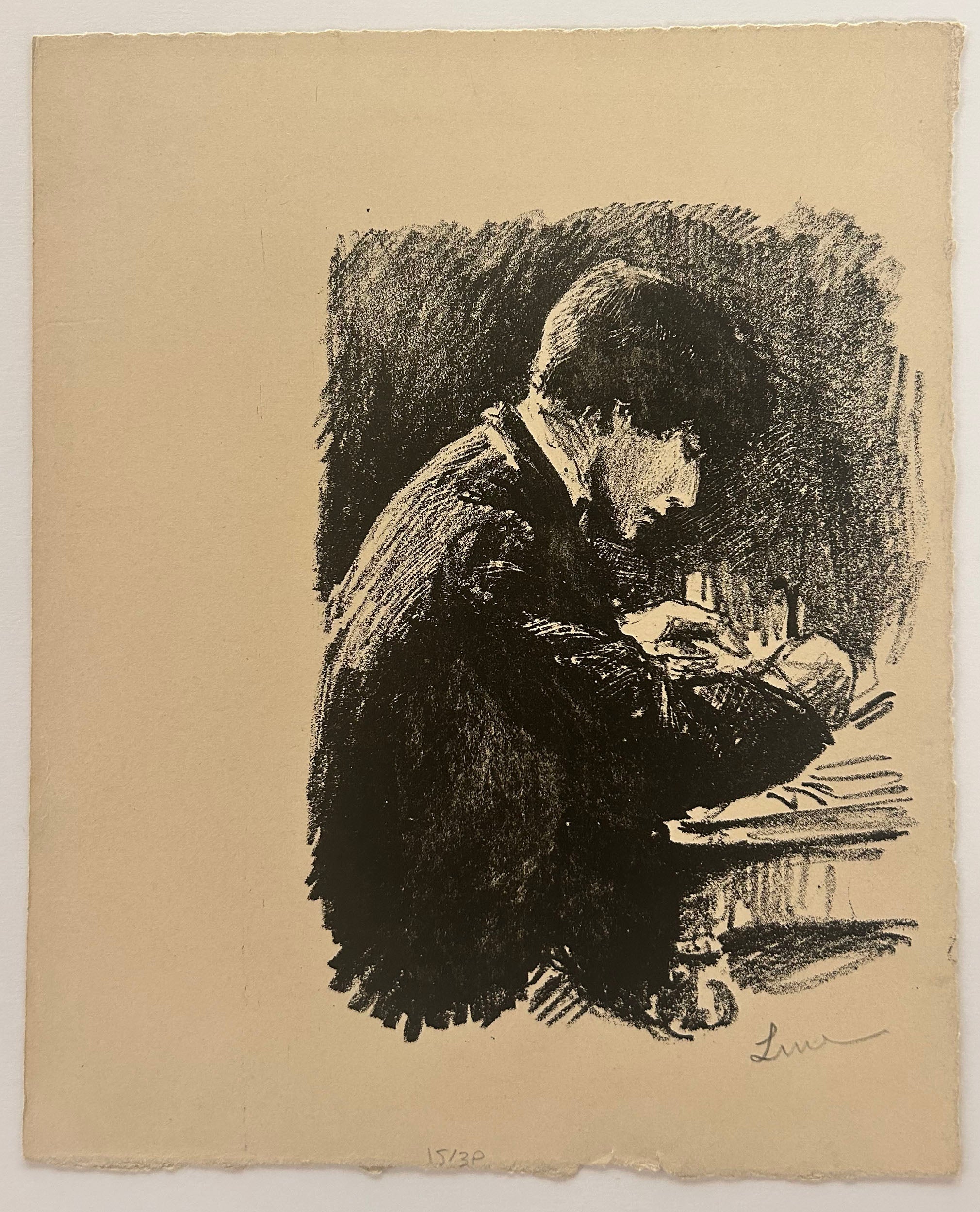 [L'artiste au travail].