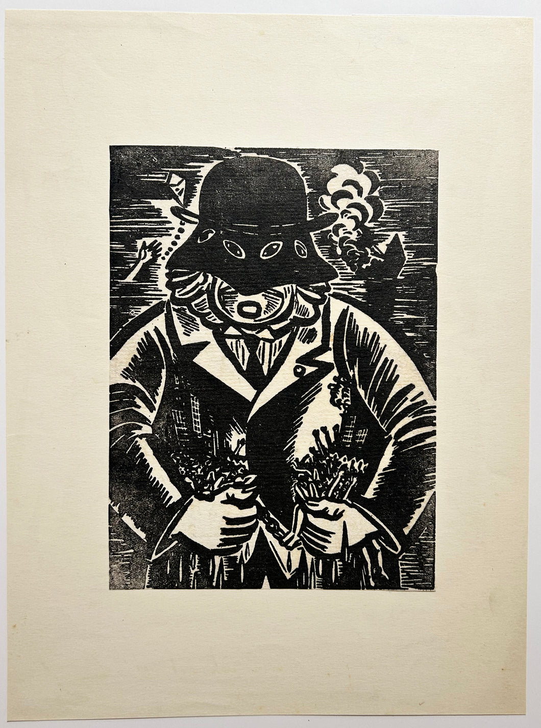 Frans MASEREEL Société Anonyme. 1954. Bois gravé. 