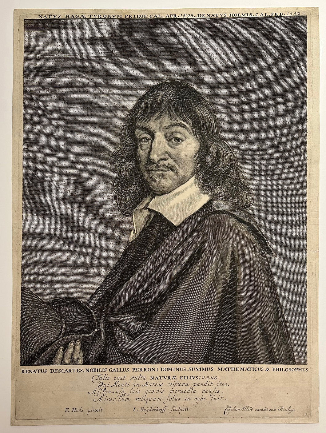 Portrait de René Descartes (1594 † 1650).