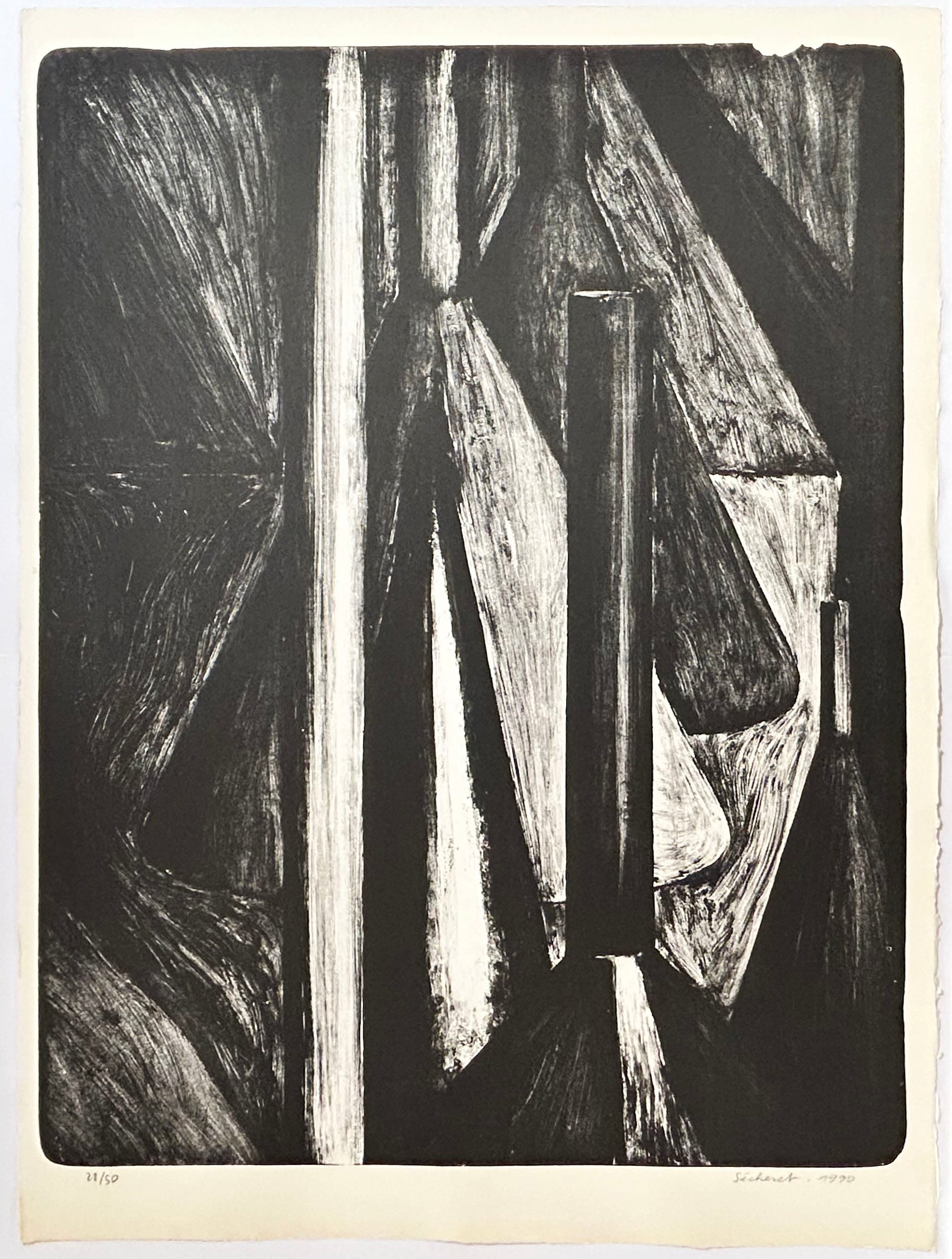 [Entonnoirs II, en hauteur]. 1990.
