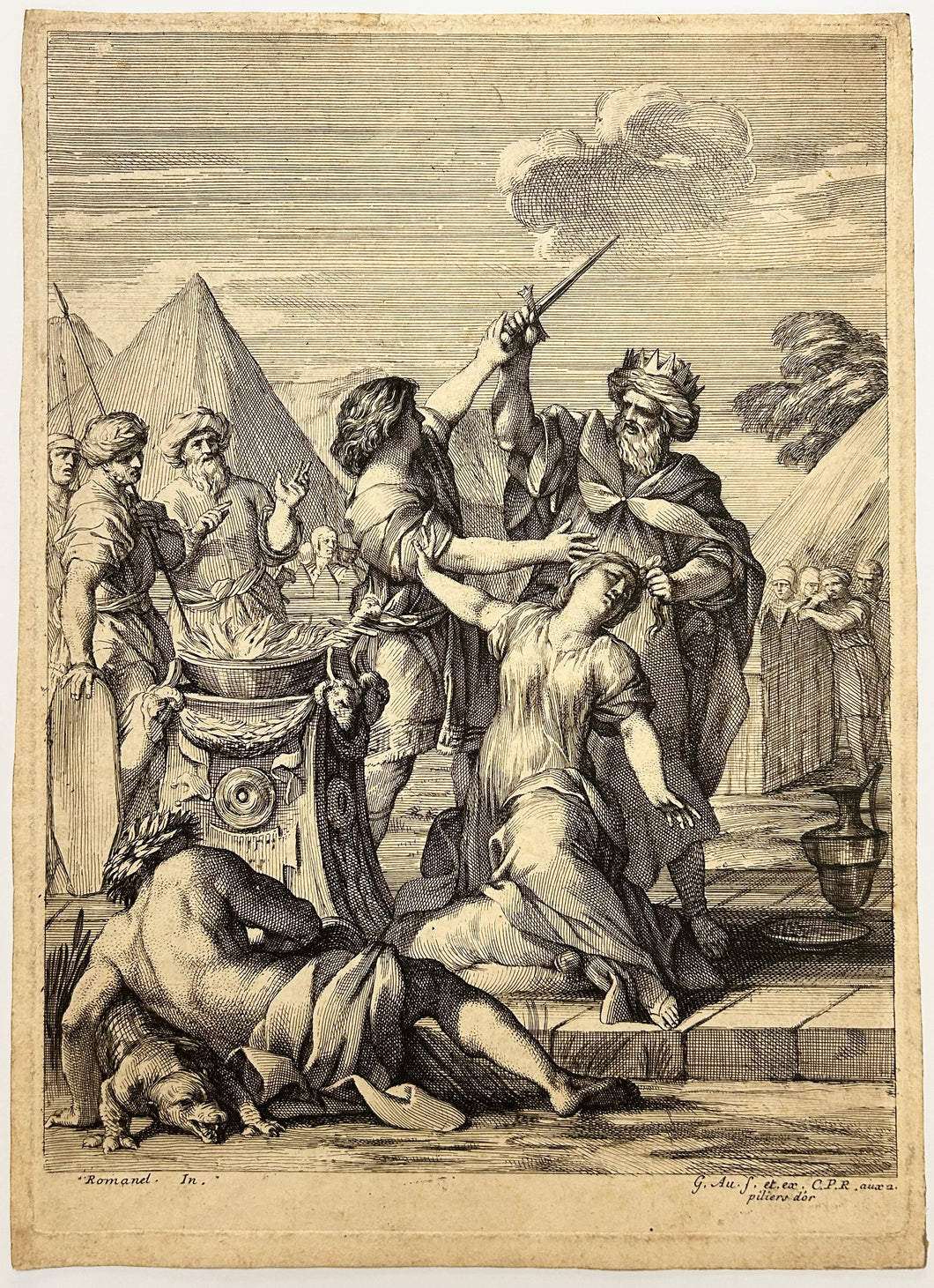 Le sacrifice d'Iphigénie.  c.1680.