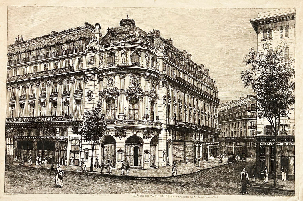 Théâtre du Vaudeville. 1868.