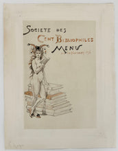 Charger l&#39;image dans la galerie, Menu pour les Cent Bibliophiles, 30 novembre 1896.
