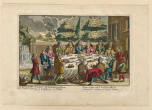 Charger l&#39;image dans la galerie, [Repas servi sur une terrasse].  c.1700.
