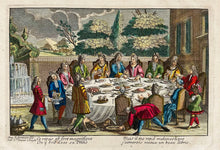 Charger l&#39;image dans la galerie, [Repas servi sur une terrasse].  c.1700.
