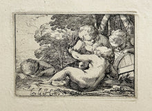 Charger l'image dans la galerie, Laurent de LA HYRE - Les quatre enfants. Eau-forte.
