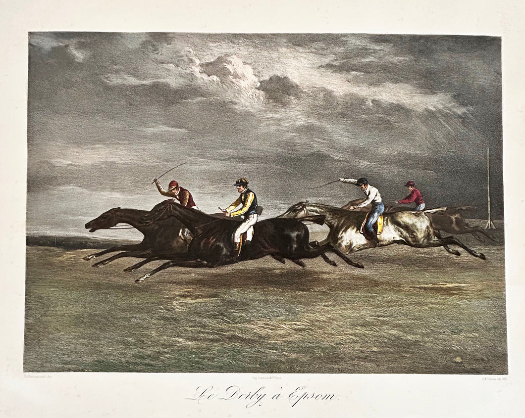 Le Derby à Epsom. 1883.