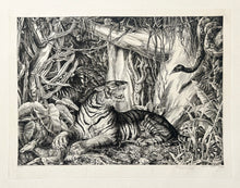 Charger l'image dans la galerie, René COTTET - Dans la jungle. 1933. Gravure originale à l'eau-forte et au burin, signée.
