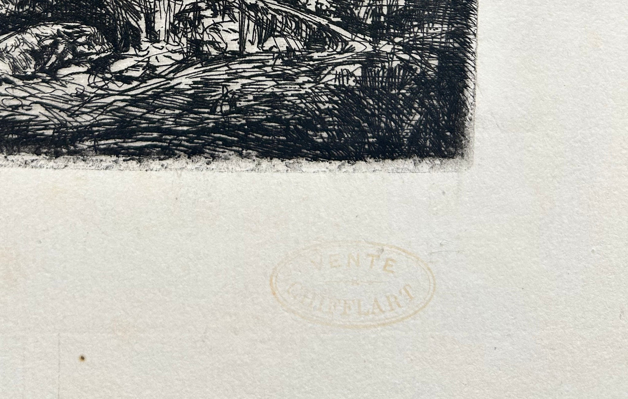 [Paysage boisé].  c.1860.