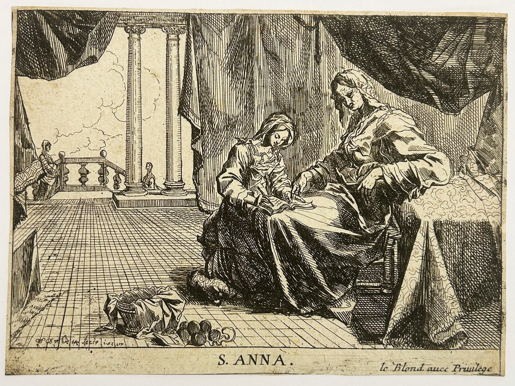 Sainte Anne et la Vierge Marie.
