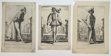 Charger l&#39;image dans la galerie, Les trois Pantalons, appelées aussi Les trois Acteurs.  c.1618-1620.
