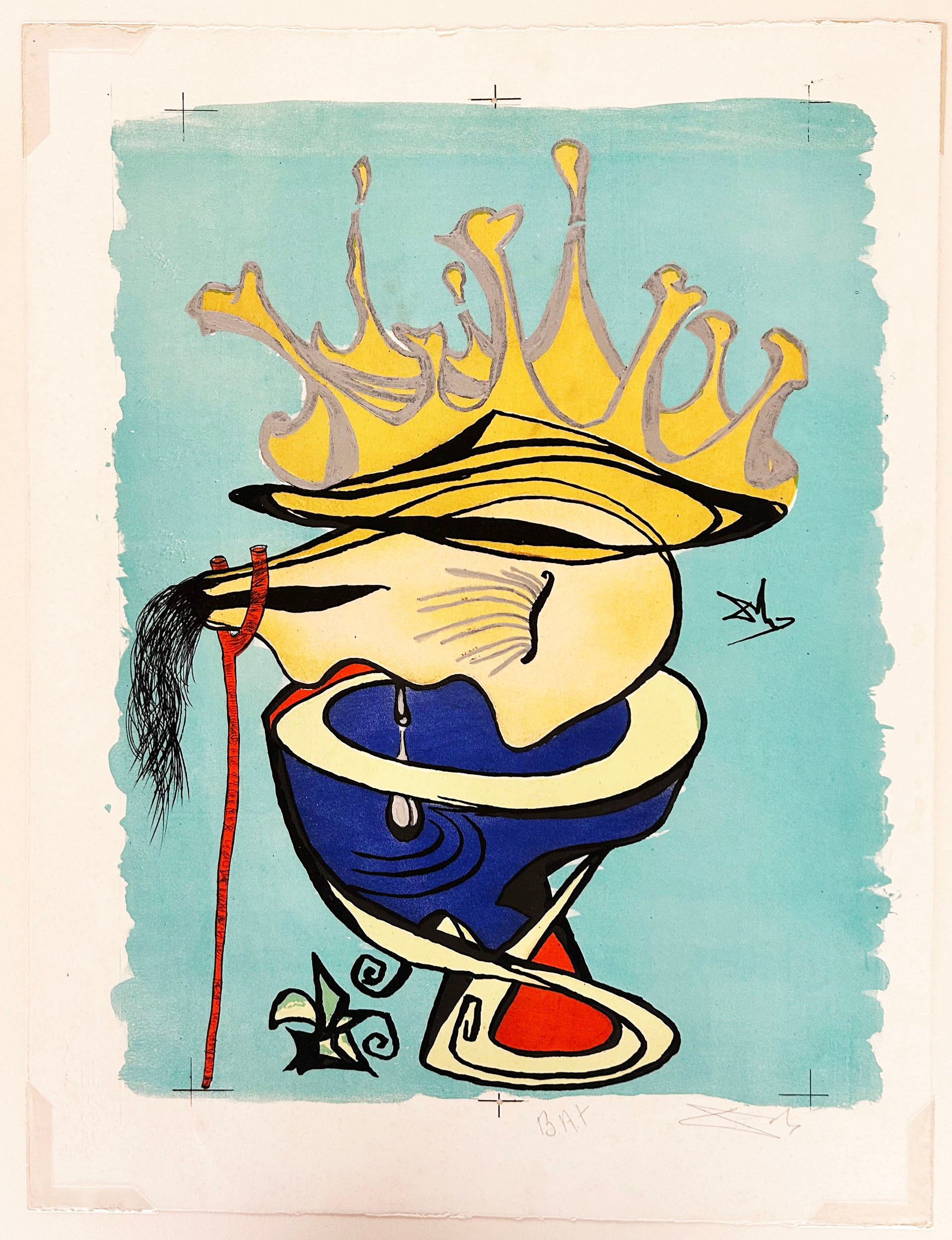 Le rejet de la civilisation (les vitraux). 1973.