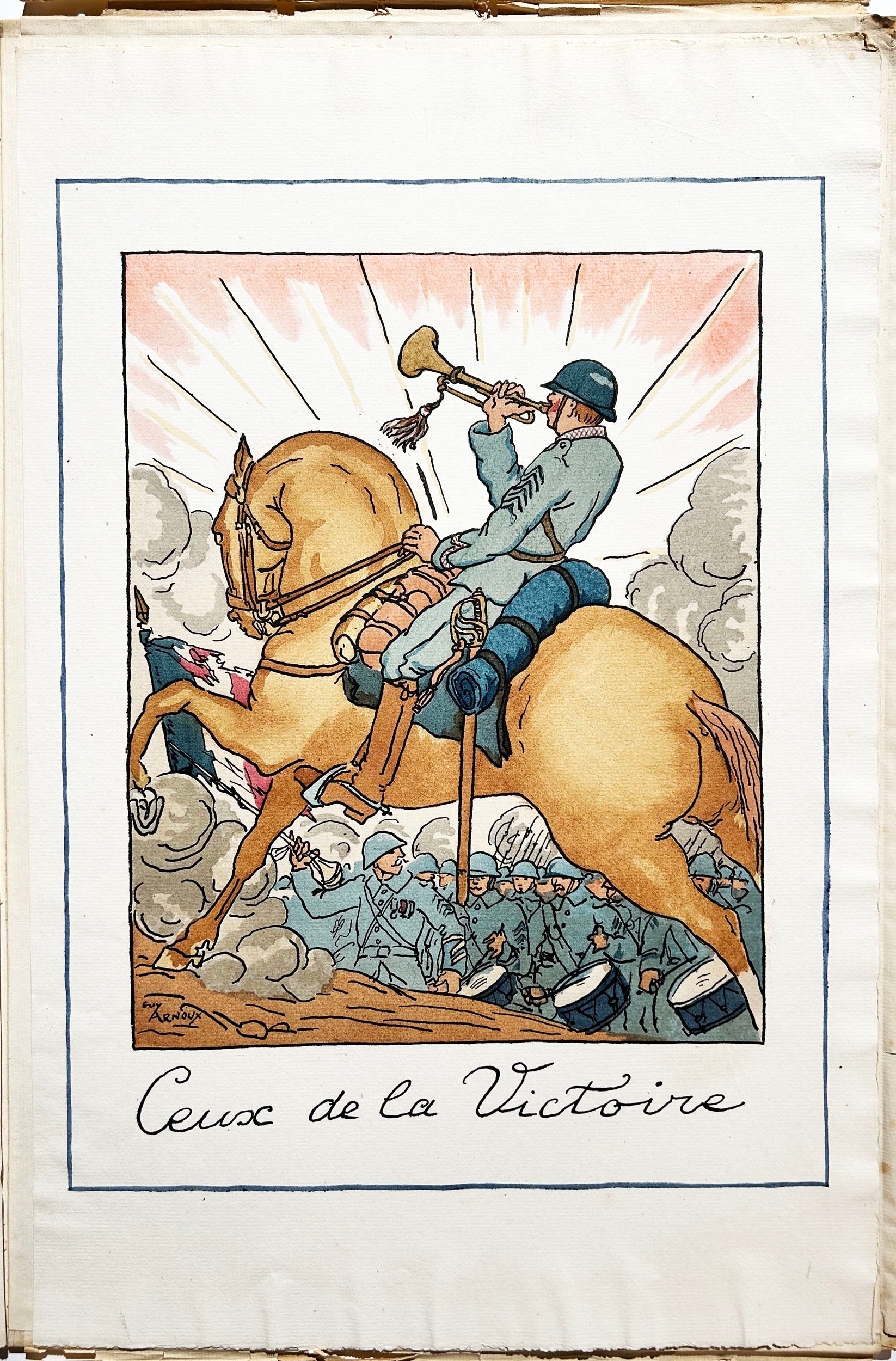 Tambours et Trompettes, Images de Guy Arnoux.  1918.