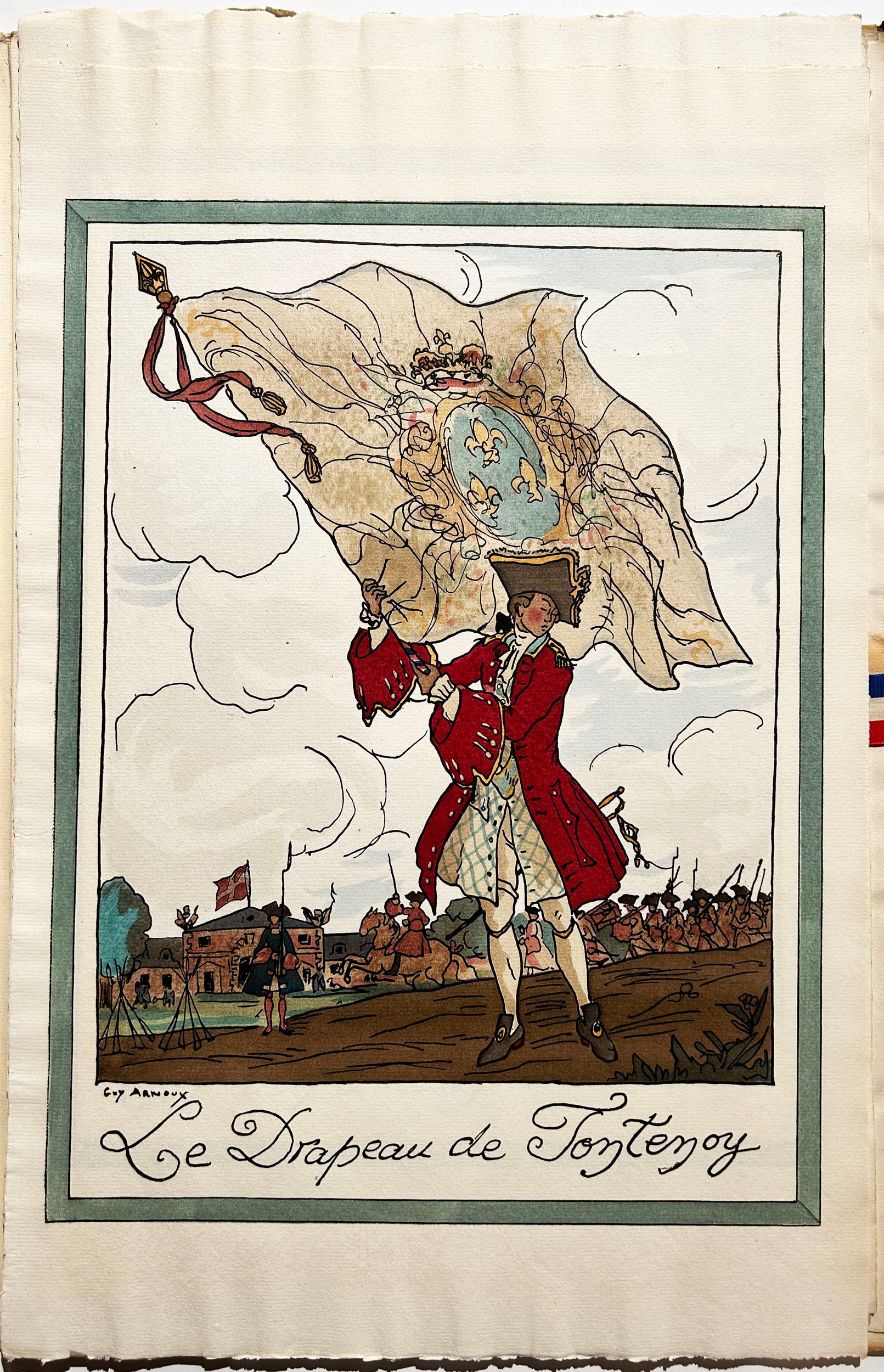 Quelques drapeaux français.  1917.