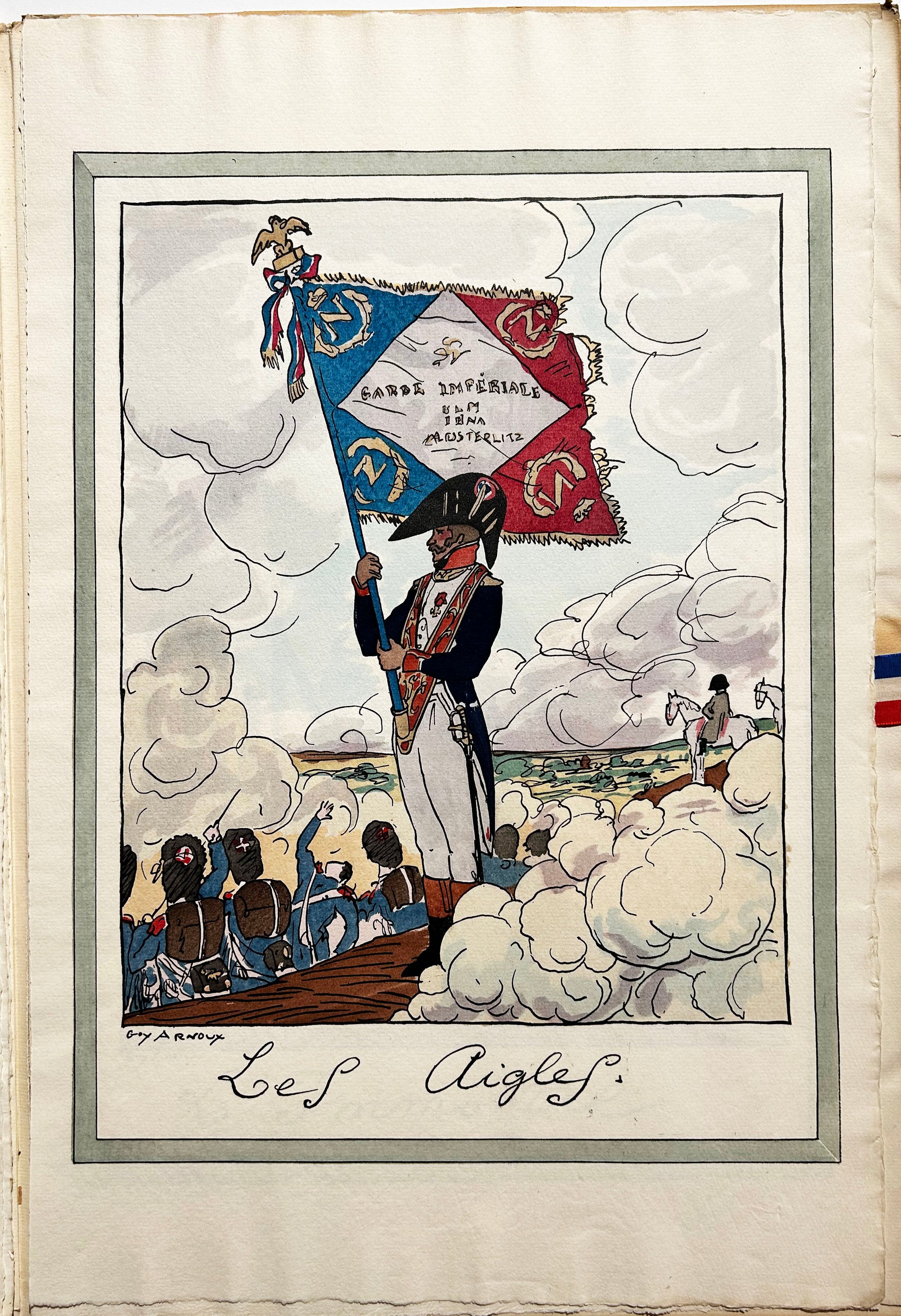 Quelques drapeaux français.  1917.