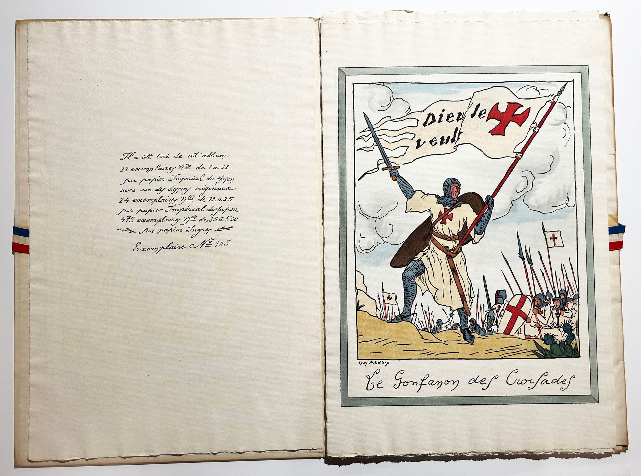 Quelques drapeaux français.  1917.