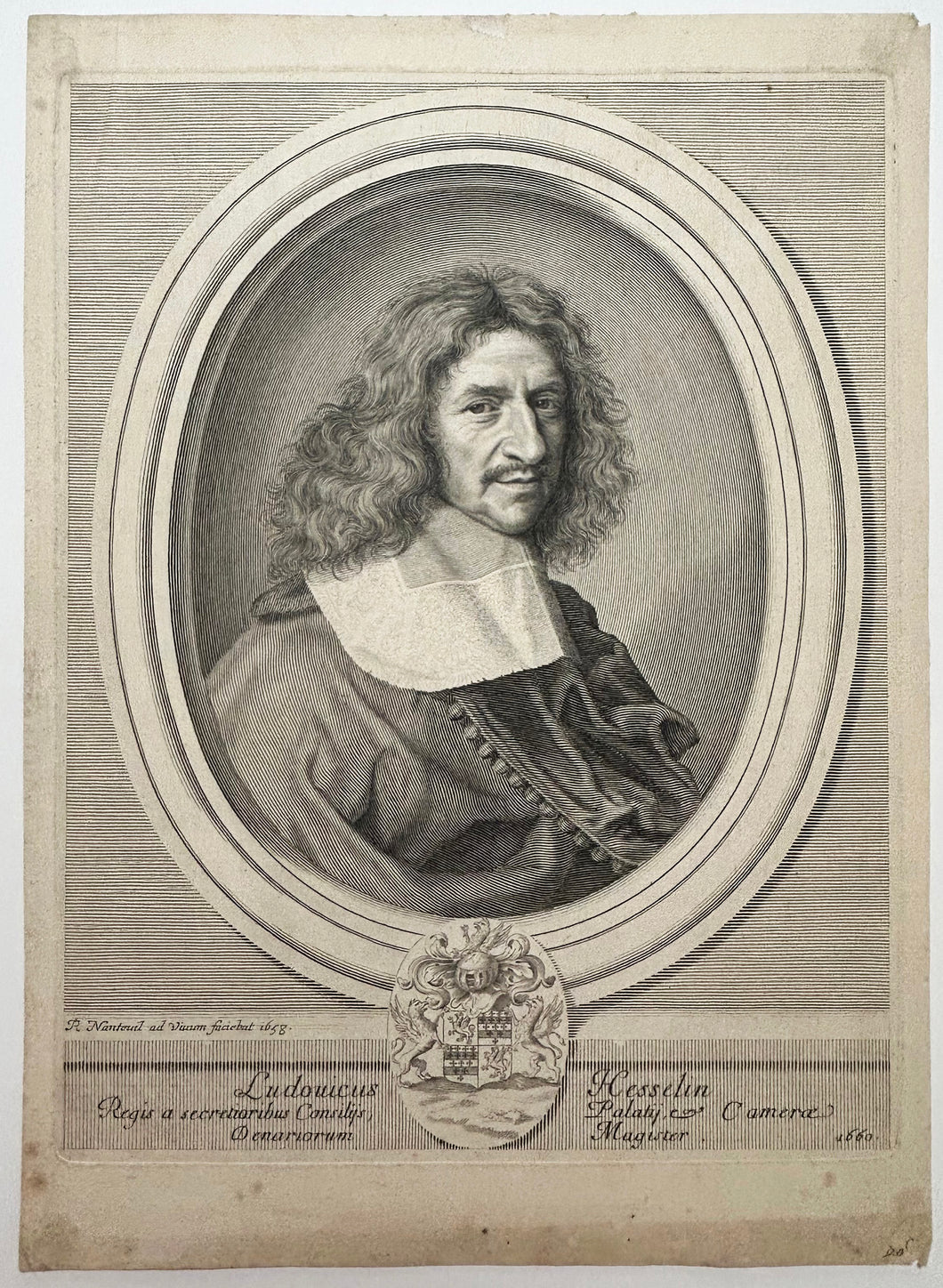 Portrait de Louis Hesselin (1602†1662), aristocrate français et collectionneur d’œuvres d’art.  1658.