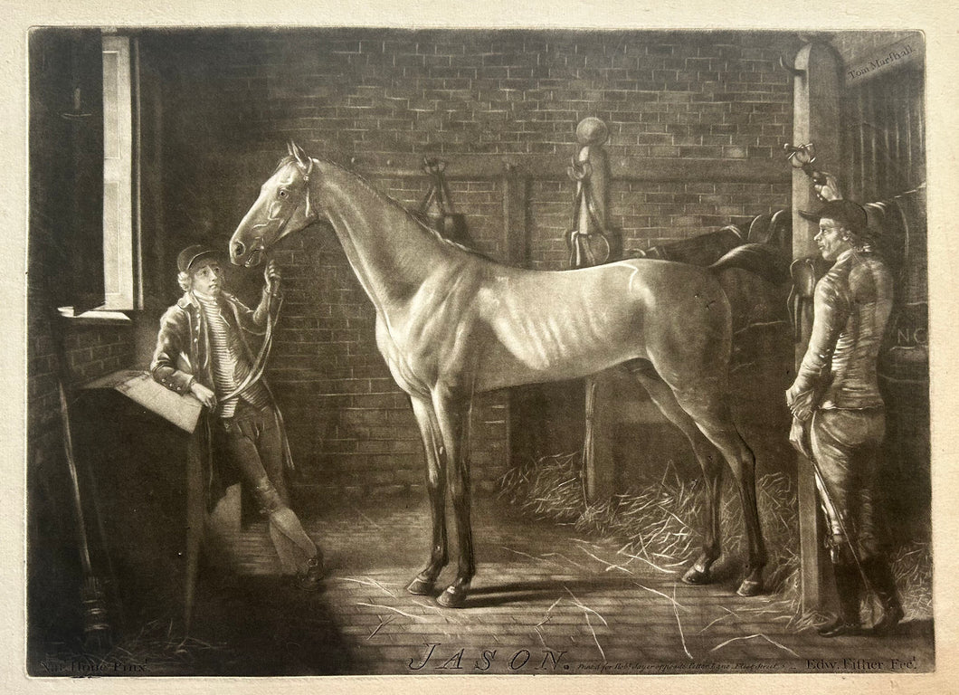 Edward FISHER - Jason. c.1758. Manière noire d'après Nathaniel Hone (Dublin 1718 † Londres 1784). 