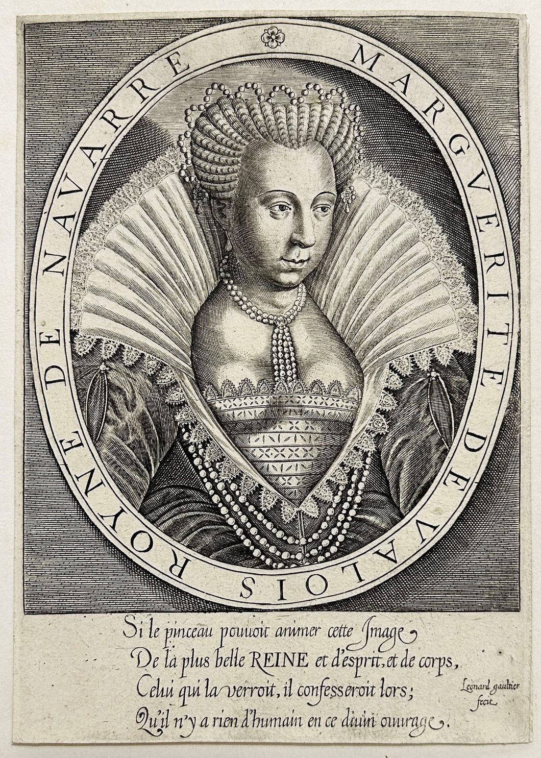 Portrait de Marguerite de Valois, Reine de Navarre.
