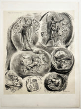 Charger l&#39;image dans la galerie, Feuille de sept médailles antiques.  1825.
