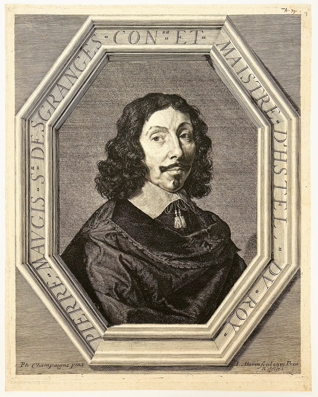 Portrait de Pierre Maugis, Seigneur des Granges, Conseiller et Maistre d'Hostel du Roy.