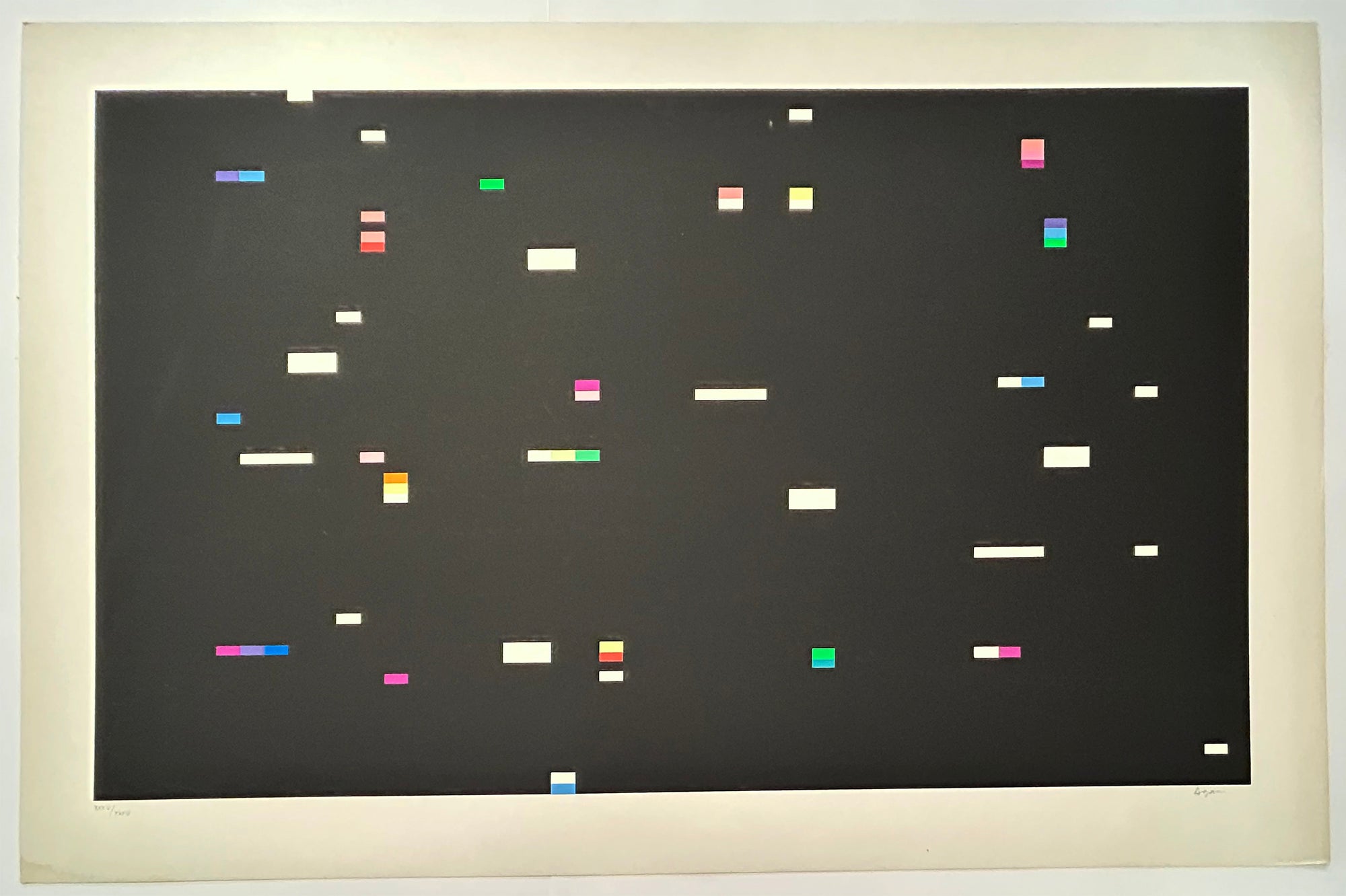Yaacov AGAM - [Composition cinétique 3]. 1973. Sérigraphie originale, signée. 