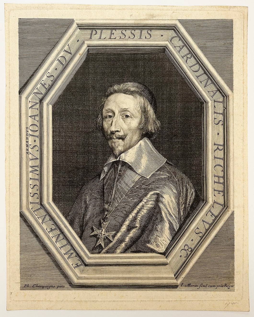 Portrait du Cardinal de Richelieu (1585 † 1642).