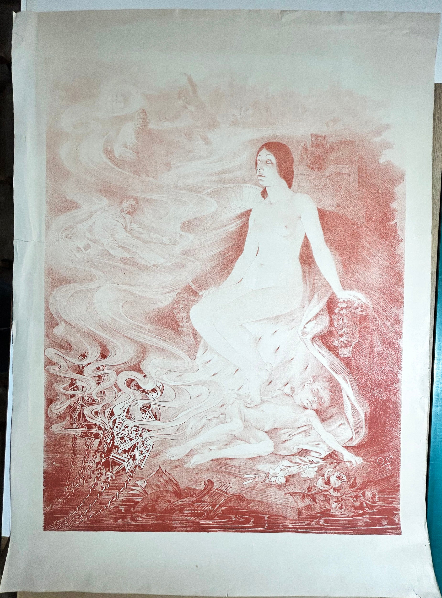 [Allégorie, Femme dans ses rêves].  1894.