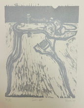 Charger l'image dans la galerie, Devorah BOXER - Saw-set (jeu de scies). 2009. Lithographie originale, imprimée en argenté. 
