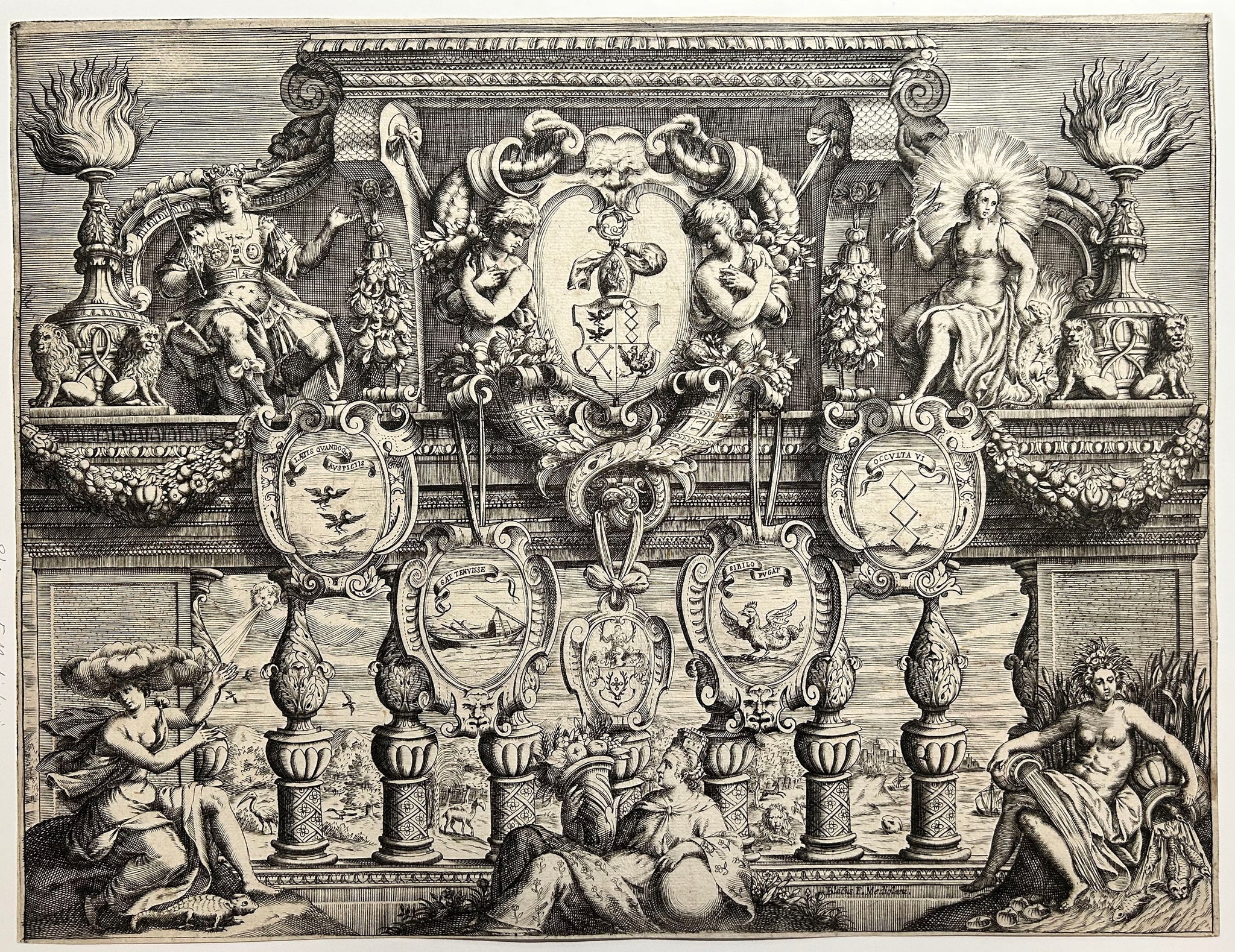 BIANCHI Giovanni Paolo - [Armoirie]. Eau-forte et burin. 