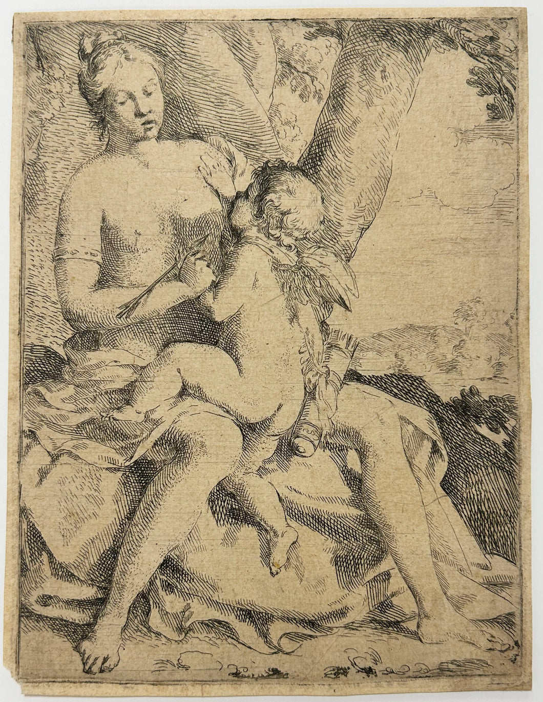 Vénus et Cupidon.