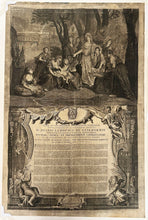 Charger l&#39;image dans la galerie, Thèse théologique pour Jean-Louis de Guilhermis, Primicier de l&#39;Université d&#39;Avignon en 1747 et 1756, premier Recteur, Juge et conservateur des privilèges de la même Académie.  1757.
