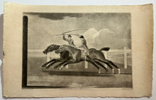 Charger l&#39;image dans la galerie, [Deux chevaux de course galopent au coude à coude]. c.1752.
