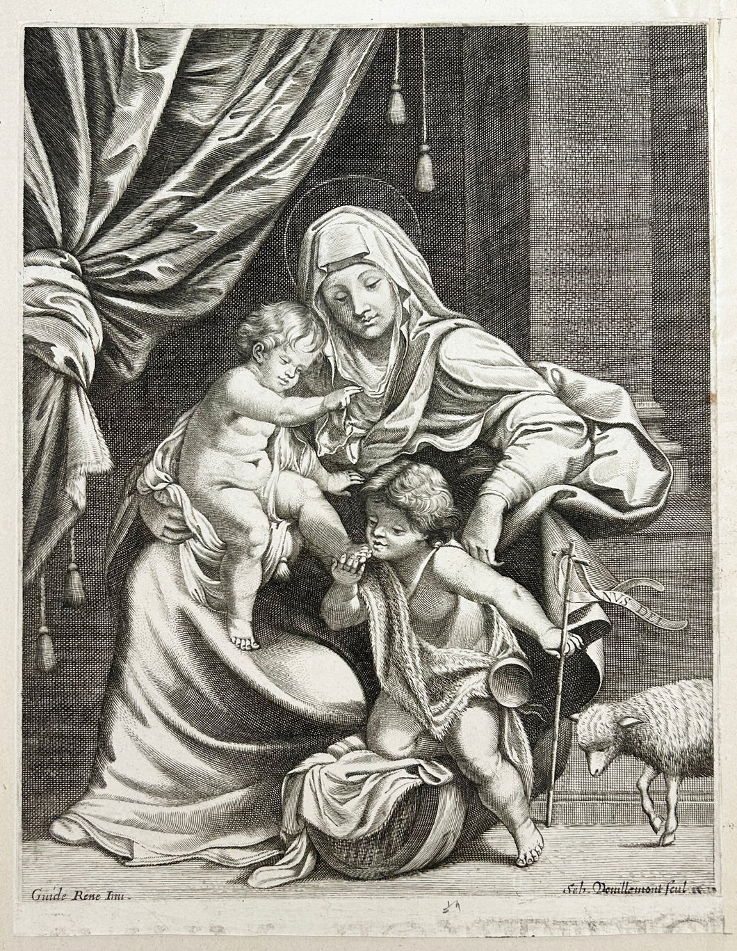 Les hommages du jeune Saint-Jean.  1649.