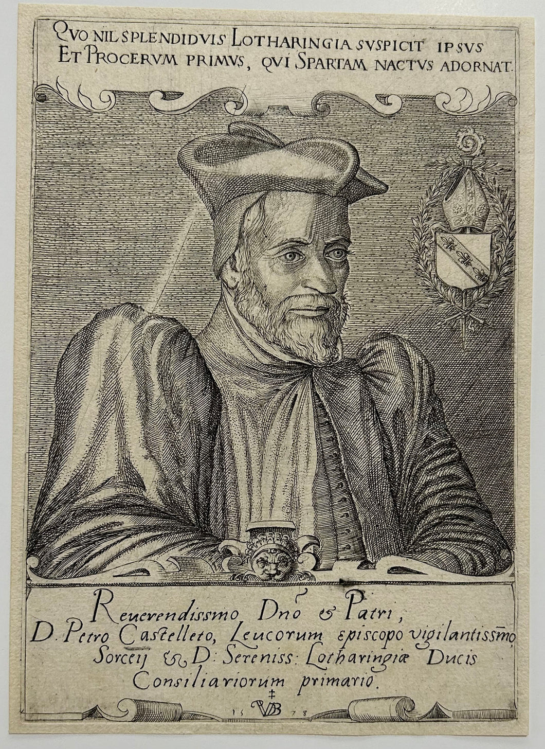 Portrait de Pierre du Châtelet, Evêque de Toul.  1578.
