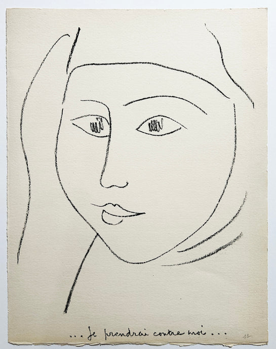 MATISSE Je prendrai contre moi Lithographie