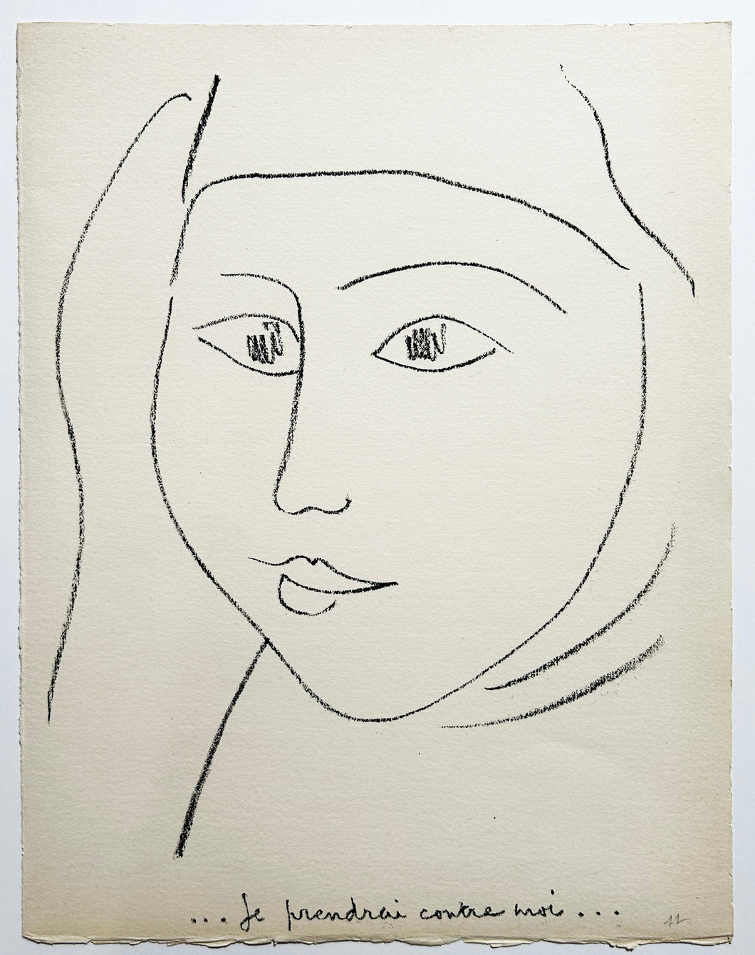 MATISSE Je prendrai contre moi Lithographie