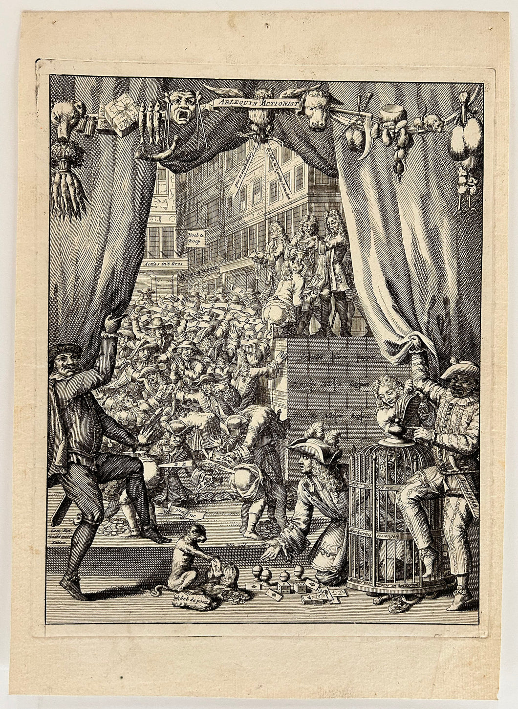 Arlequyn actionist.  c.1720.