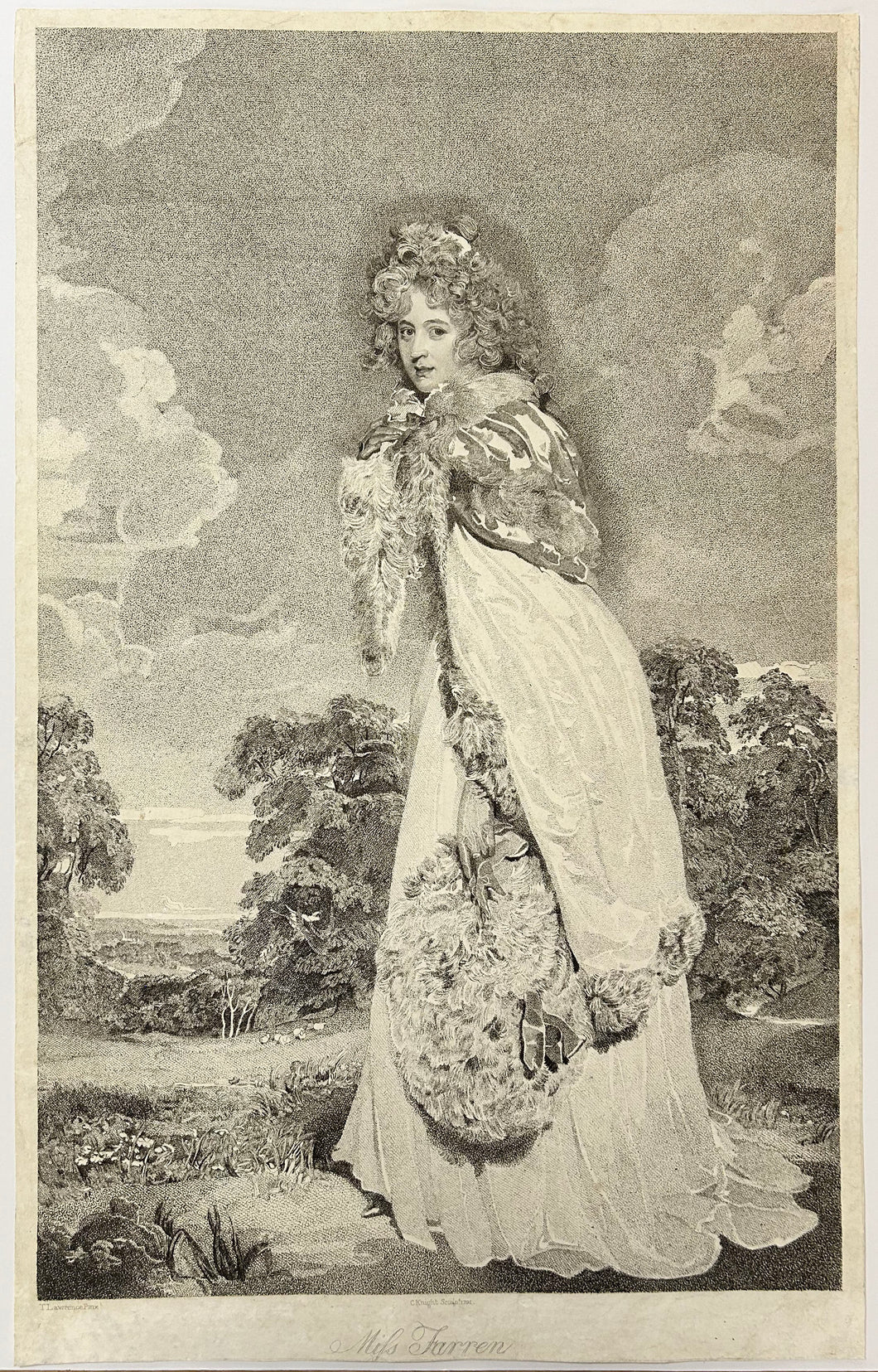 Miss Farren (Elizabeth Farren, Comtesse de Derby).  1791.