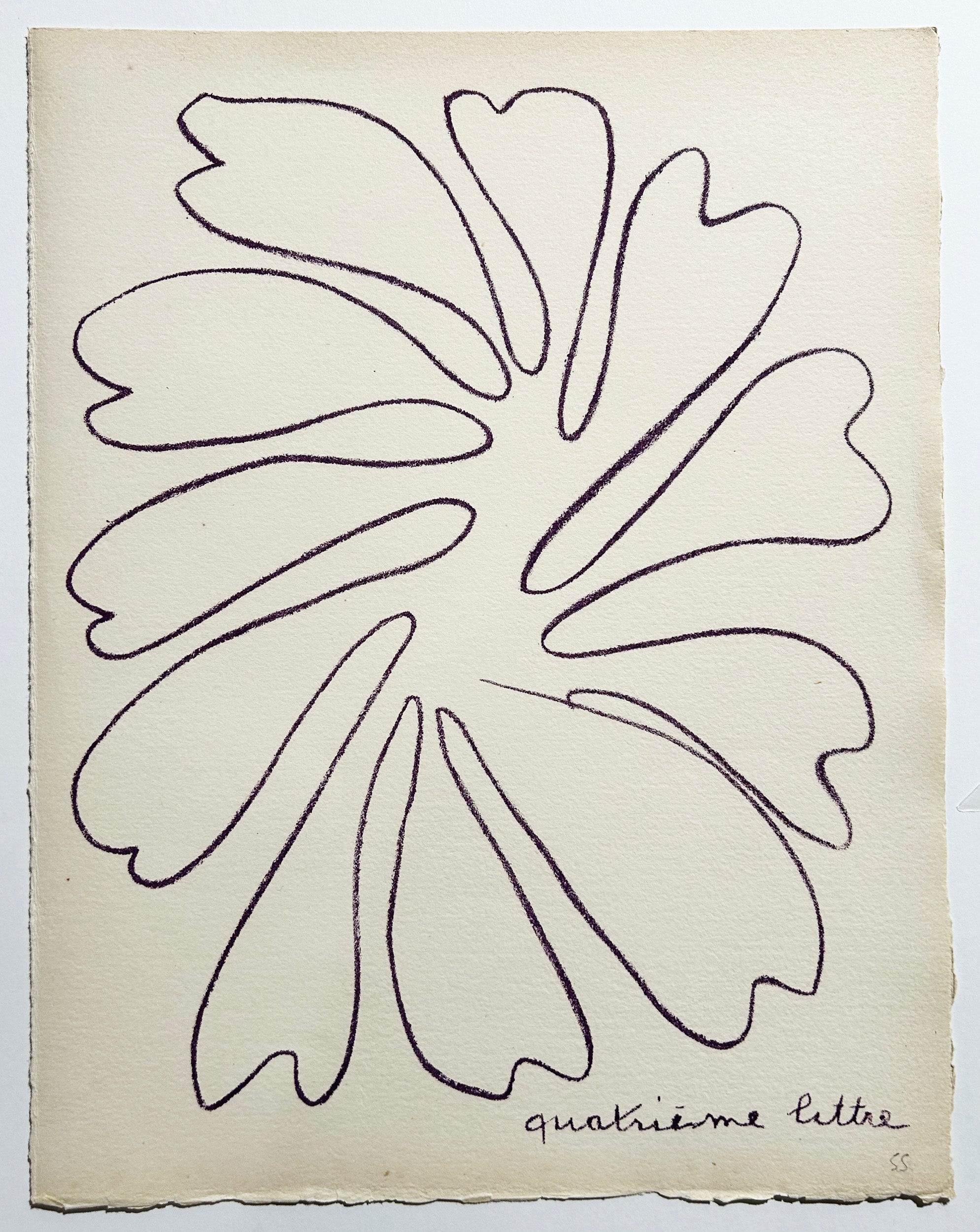 MATISSE Quatrième lettre Lithographie