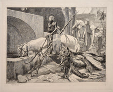 Charger l&#39;image dans la galerie, Gaston RODRIGUEZ - Saint Georges Vainqueur. 1897. Eau-forte d&#39;après Bergès.
