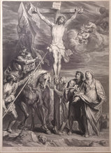 Charger l&#39;image dans la galerie, Le Christ sur la Croix avec la Vierge et saint Jean.  Vers 1640.
