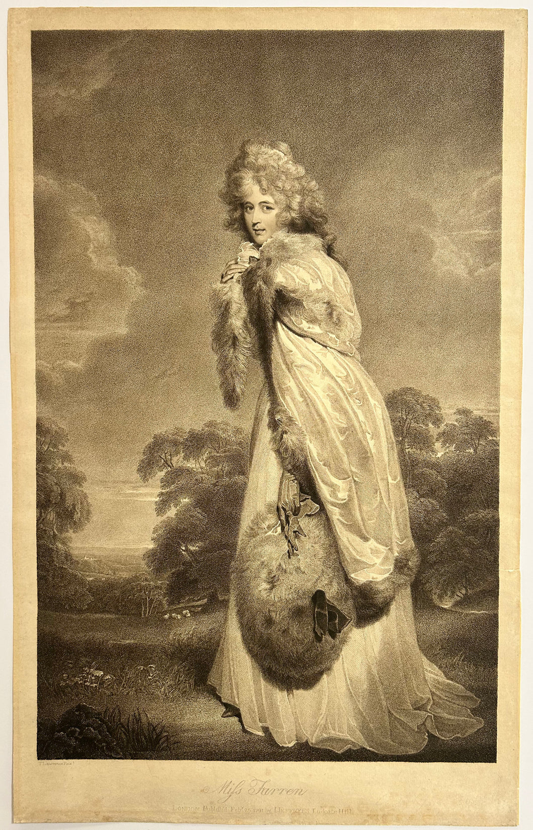 Miss Farren (Elizabeth Farren, Comtesse de Derby).  1791.