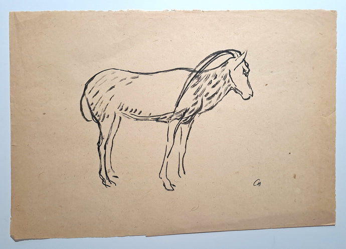 Jules CHADEL [Etude d'oryz]. Dessin original.