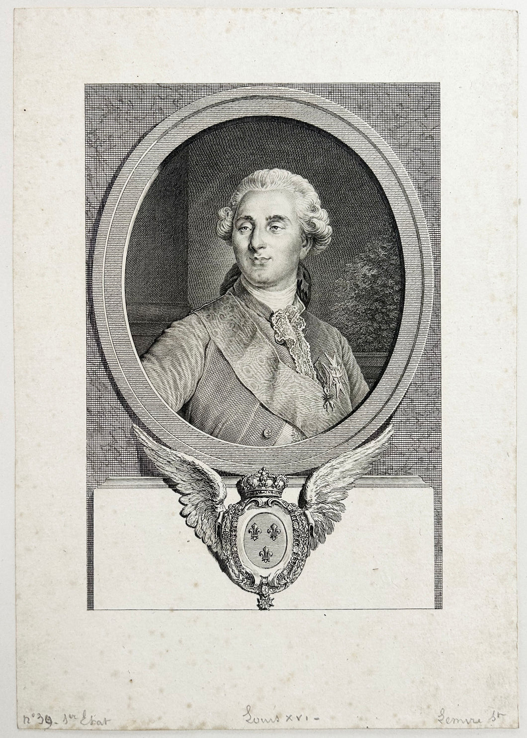 Portrait de Louis XVI (1754†1793).  c.1791.