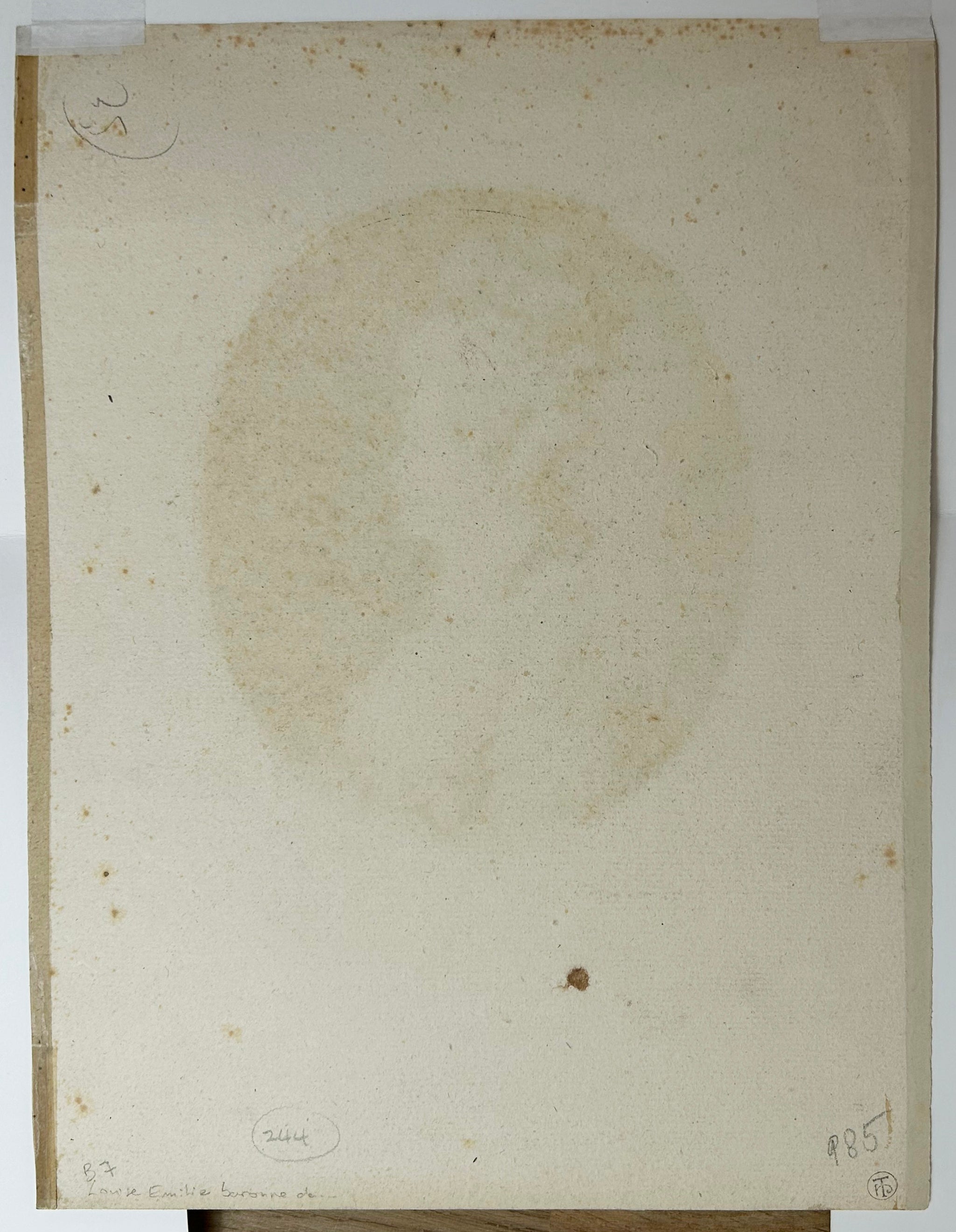 Portrait d'Adrienne-Sophie Marquise de *** [Mme de Breteuil] & Portrait of Louise Émilie Baronne de *** [Mme de St.Aubin].  1779.