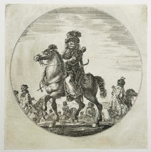 Charger l&#39;image dans la galerie, Un cavalier hongrois, allant à gauche, regardant de face.
