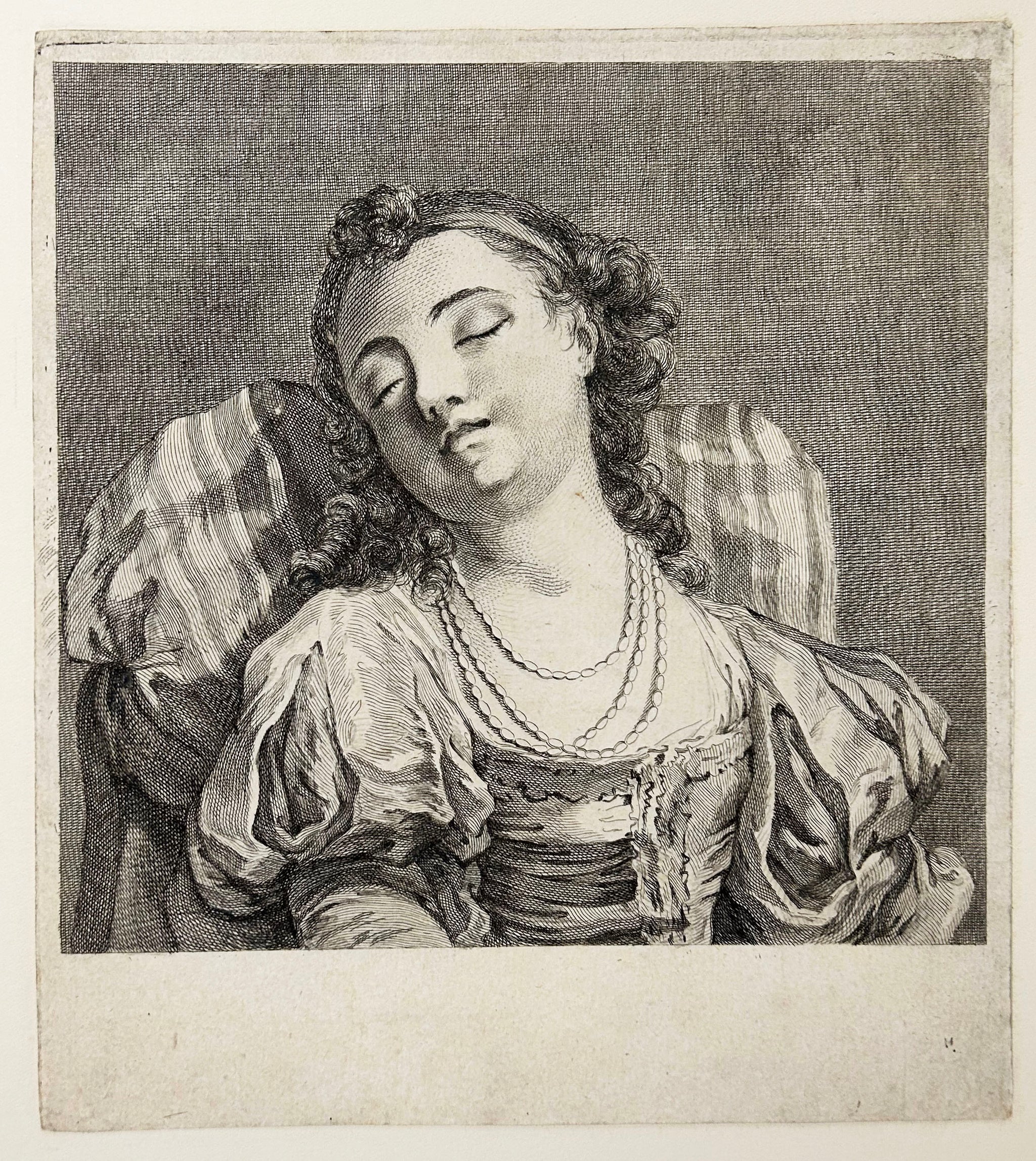 [Jeune fille dans son sommeil].