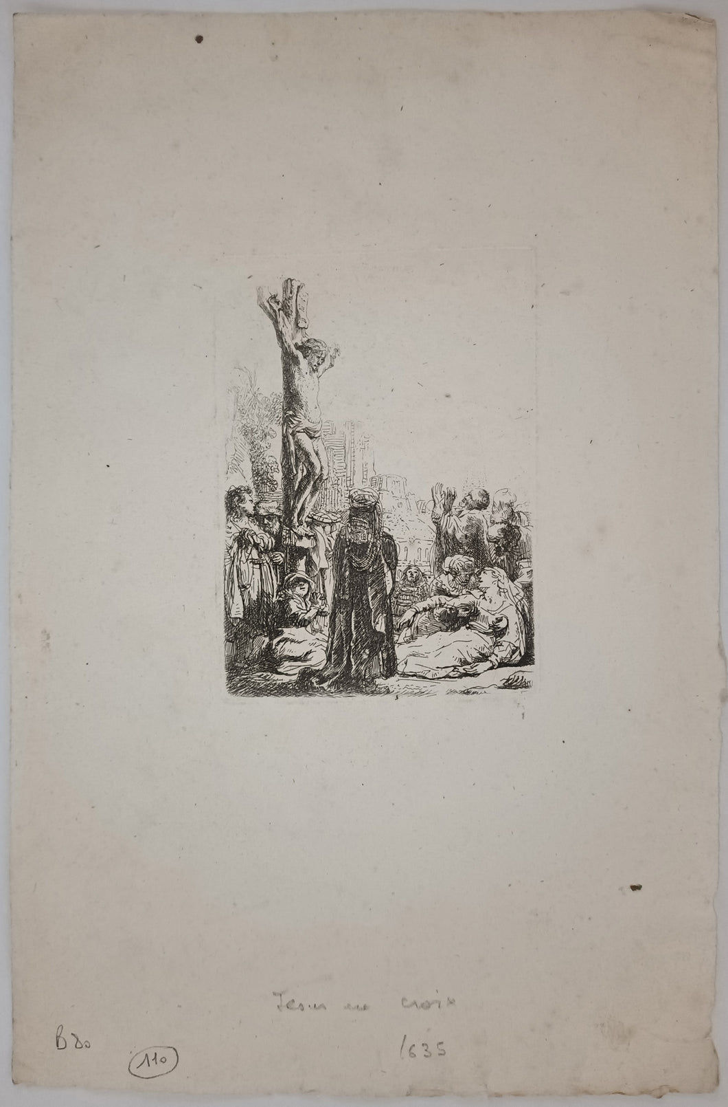 Crucifixion. Petite planche, v. 1635