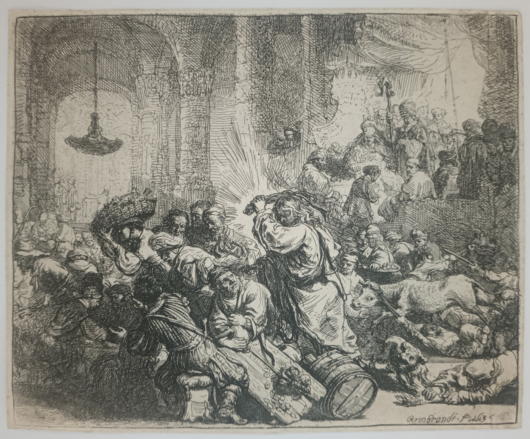 Jésus chassant les marchands du Temple, 1635